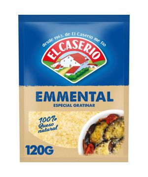 Queso El Caserio Rallado Gratinar Emmental 120 Grs