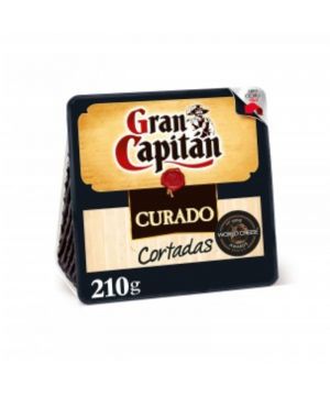 Queso Curado Cortadas Gran Capitan 210 Grs