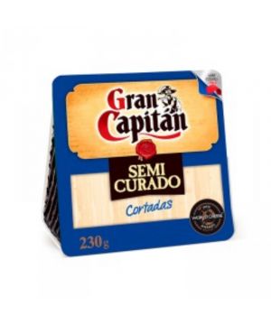 Queso Semicurado Gran Capitan Cortadas 230 Grs