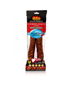 Chorizo La Hoguera Dulce Ext.raza Duroc Reducido En Sal 280g