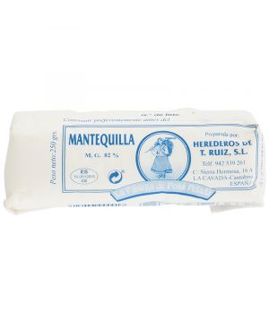 Mantequilla La Pasiega De Peñapelada Rulo 250 Grs.