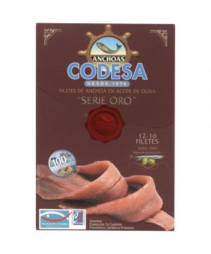 Anchoa Codesa En Aceite De Oliva Serie Oro 120 Grs. 58 P.e.