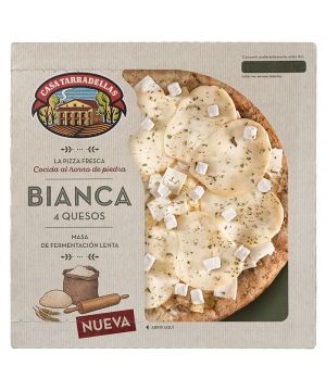 Pizza Tarradellas Bianca 4 Quesos Lenta Fermentacion 400Grs.