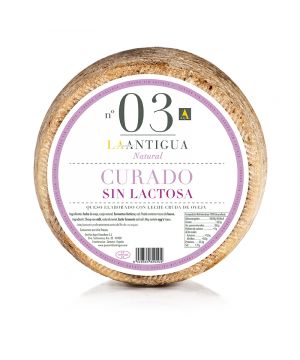 Queso Curado Oveja Sin Lactosa La Antigua, Kilo