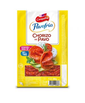 Chorizo Pavofrio 100% Pavo 80 Grs.