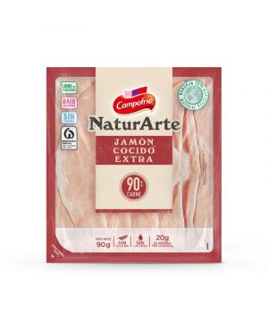 Jamon Coc.naturarte Extra 90% Carne Campofrio Lonchas 90 Gr.