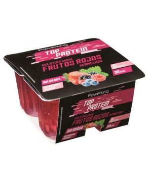 Gelatina Powerking Proteica Frutos Rojos 4 Und. X 100 Grs.