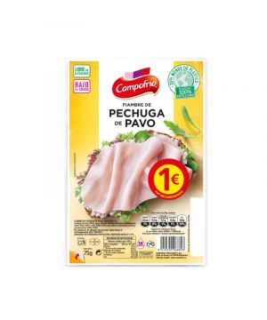 Pechuga Pavo Campofrio Lonchas 75 Grs.