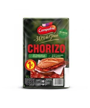 Chorizo Campofrio -30% Grasa Lonchas 65 Grs.