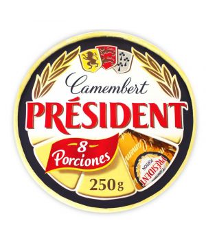 Queso Camembert President Porciones 250 Grs.