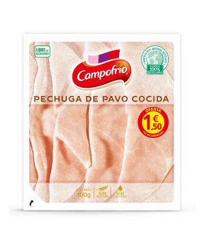 Pechuga De Pavo Campofrio Lonchas 100 Grs