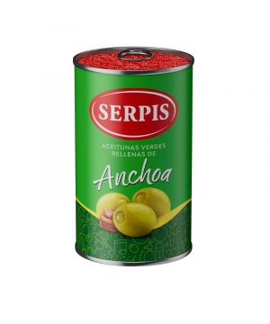 Aceituna Serpis Rellena Anchoa 300 Grs. 130 Gr.p.e.