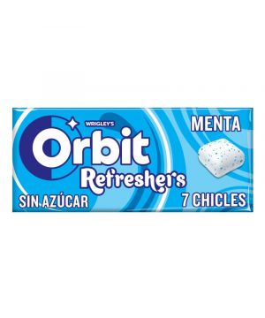 Chicle Orbit Refreshers Menta 7 Grageas.19Gr.