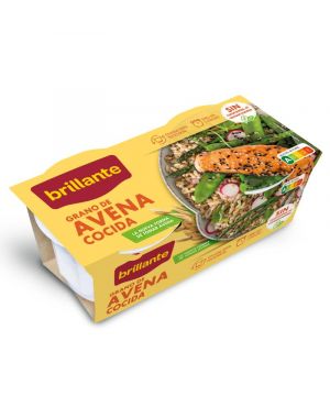 Avena Brillante Cocida En Granos Vasitos Pack 2 X 125 Grs.