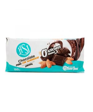 Chocolate Horno San Jose Puro Con Almendras S/Azucar 150 Gr.
