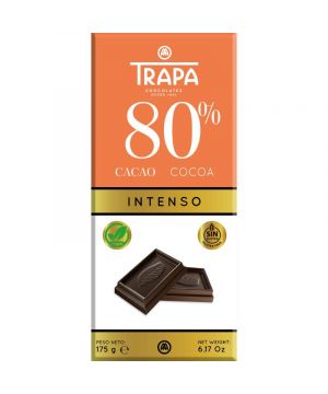 Chocolate Trapa Intenso 80% Noir 175 Grs