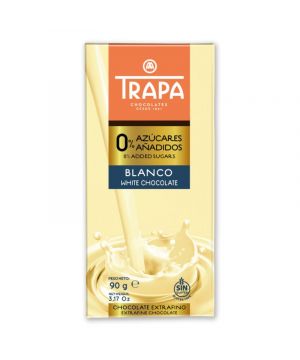 Chocolate Trapa Blanco 0% Azucar Añadido 90 Grs.