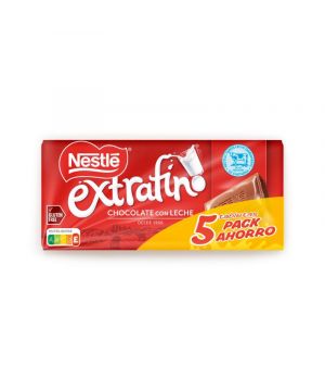 Chocolate C/leche Nestle Extrafino Pack 5 Unds X 125 Grs