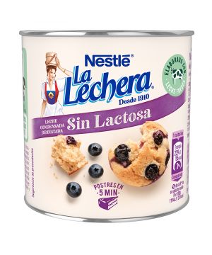 Leche La Lechera Condensada Desnatada Sin Lactosa 387 Grs