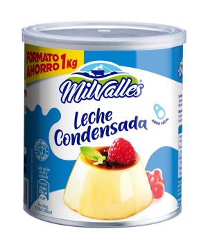 Leche Milvalles Condensada Lata 1 Kilo.