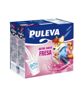 Batido Puleva Fresa Pack 6 Unds X 200 Ml.