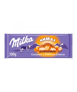 Chocolate Milka Caramelo Y Avellana 300 Grs