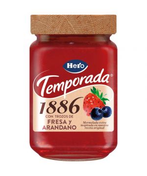 Mermelada Hero 1886 Fresa Y Arandanos Temporada 290 Grs