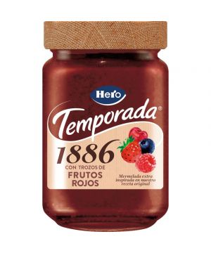 Mermelada Hero 1886 Frutos Rojos Temporada 290 Grs