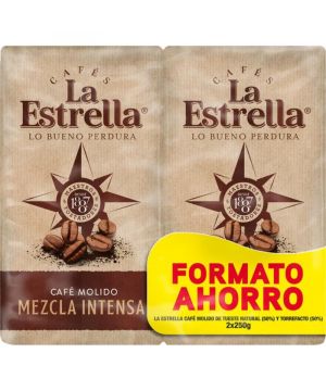 Cafe La Estrella Molido Mezcla 50/50 2X250 Grs.