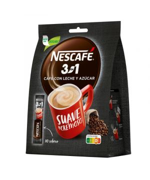 Cafe Nescafe 3 En 1 10 Sobres X 17 Grs