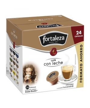 Cafe Fortaleza Con Leche 24 Caps 240 Grs. Comp. Dolce Gusto