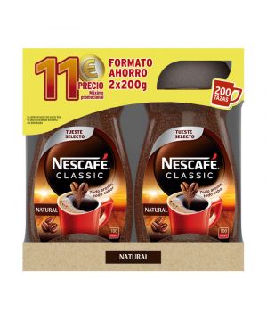 Cafe Nescafe Classic Natural Duplo P-2x200 Grs.