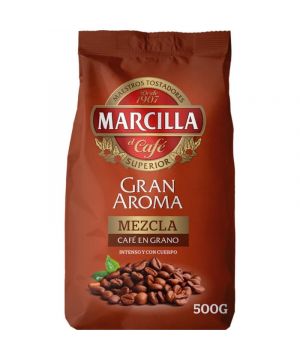 Cafe Marcilla En Grano Mezcla 500 Grs