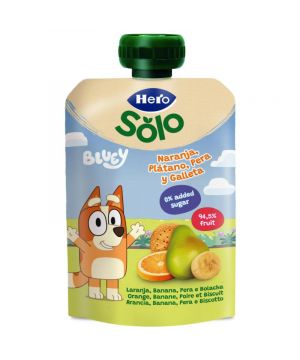 Bolsita Hero Mi Fruta Naranja-Platano-Pera-Galleta 100 Grs