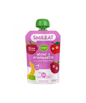 Pouch Smileat Yogur-frambuesa Eco 100 Grs.