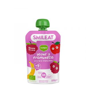 Pouch Smileat Yogur-Frambuesa Eco 100 Grs.