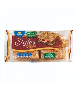 Pan Alteza Styles Sandwich 10 Cereales 310 Grs