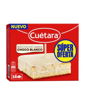 Bizcocho Cuetara Chocolate Blanco P-4 112 Grs