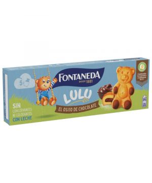 Bizcocho Fontaneda Osito Lulu Relleno Chocolate 150 Grs