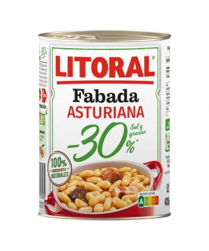 Fabada Litoral Asturiana 1 Racion -30% Sal Y Grasa 435 Grs