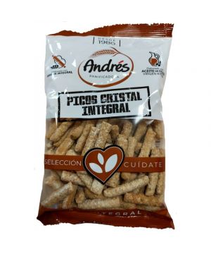 Picos Cristal Andres 100% Integral Aceite De Oliva 130 Grs.