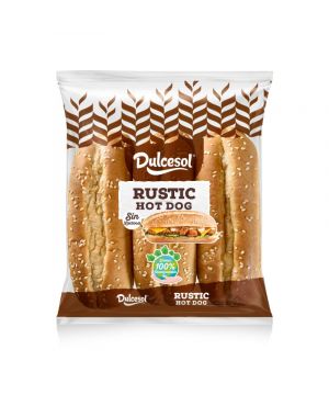 Pan Dulcesol Hot Dog Rustic Pack 6 Und. 330 Grs