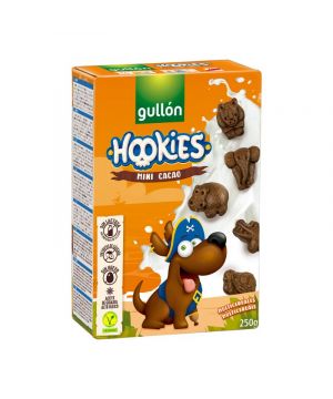 Galleta Gullon Hookies Mini Cacao S/Lactosa C/Gluten 250 Gr