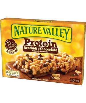 Barritas Nature Valley Proteina C/Cacahuete&Chocolat.p4X40Gr