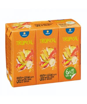 FRUTA+LECHE ALTEZA TROPICAL PACK 6 UNDS X 200 ML.