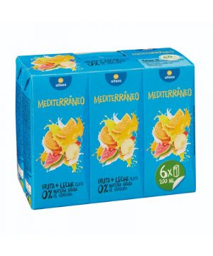 FRUTA+LECHE ALTEZA MEDITERRANEO PACK 6 UNDS X 200 ML.