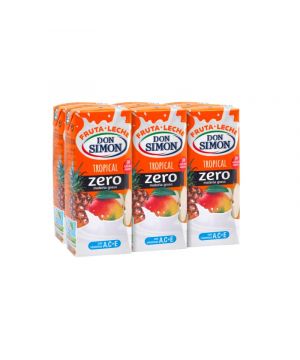 Fruta + Leche D.simon Tropical 200 Ml. Pack 6 Unds