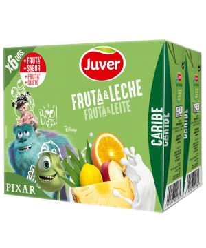 Fruta + Leche Juver Caribe 200 Ml. Pack 6 Unds