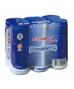 Bebida Energetica Powerking Pack-6 X 250 Ml.