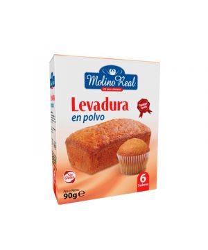 Levadura Molino Real En Polvo 6 Sobres 90 Grs